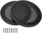 4" Speaker Grill Covers, Car Speaker Subwoofer Guard Protector, ABS Plastic Frame with Metal Mesh, Black - 2Pcs