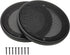 4" Speaker Grill Covers, Car Speaker Subwoofer Guard Protector, ABS Plastic Frame with Metal Mesh, Black - 2Pcs