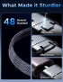 Upgraded 3 in 2 USB C Cable for Apple Watch and iPhone Charger, Compatible with iWatch Ultra/SE/9/8/7/6/5