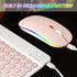 Bluetooth Keyboard and Mouse Combo for iPad, Rechargeable Wireless with 7-Color Backlit Compatible with iPad/iPhone