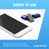 SmartKlear Smart Phone Screen Cleaner, Compatible with iPhones, Androids, Carbon Microfiber Tech, Injected Blue