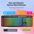 Wireless Keyboard and Mouse Combo with Backlit, 2.4Ghz Rechargeable Light Up Keyboard Mouse Set for Computer