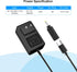 WAMOVAL 12V 2A 24W 100-240V 50-60HZ 5.5X2.5MM 3.5X1.35MM (5FT) Type C Power Supply Universal AC/DC Adapter Input
