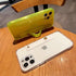 siduater Strap Holder Case for 6.7" iPhone 15 Pro Max with Kickstand, Shockproof Translucent PC Back Cover
