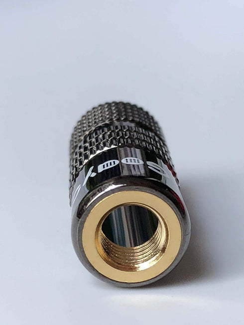 Speaker Connector Banana Plugs - 24K Gold Plated Brass 4mm Plug (12 Pairs / 24 pcs)