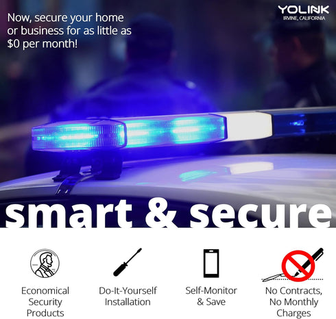 YoLink LoRa Smart Motion Detector, Indoor Motion Sensor, Wireless Range 1/4 Mile, Alexa, IFTTT, Hub Required
