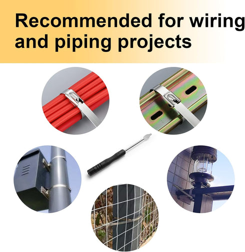 OFFO Metal Zip Tie Release Tool for Stainless Steel Tie Wrap, Tensioning Installation Tool for Cable Ties