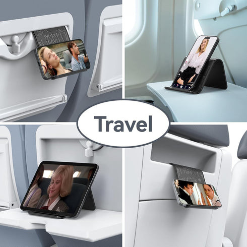 Airplane Phone Holder Mount, Travel Essentials Flexible Holder for Flying, Compatible with iPhone, Smartphone, Tablet