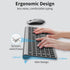 Wireless Keyboard and Mouse Combo, Slim Silent Keyboard and Mouse with USB Mini Receiver, Ergonomic Full-Size - Space