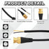 0.6FT 3pcs) MECCANIXITY BNC Pigtail Coaxial Extension Cable Male to Bare End for DVR CCTV Camera Security System