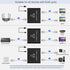 Gigabit Ethernet Splitter 1 to 2 - RJ45 Internet Splitter Adapter with USB Power Cable, 1000Mbps High Speed for 2