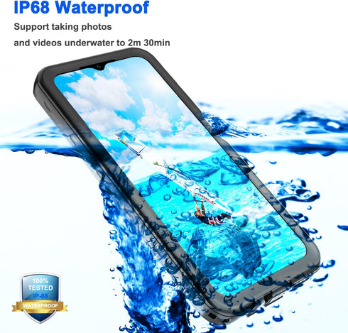 Samsung Galaxy A14 5G Phone Case, Waterproof with Clear Lens/Camera/Screen Protector, Rugged Military Shockproof - 6.6''