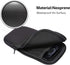 ZORSOME Neoprene Phone Pouch for iPhone 12 mini, SE 2020, 11 Pro, Universal Cell Sleeve with Zipper, Black