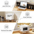 16Inch Monitor Stand Riser, Wood Desk Organizer with Monitor Stand & Storage Computer Monitor and Laptop Riser