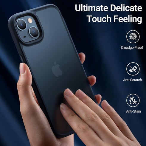 TORRAS Guardian Shockproof Case for iPhone 13/14, Durable Military-Grade Protective Slim Thin Matte Hard PC Back,