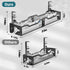 Under Desk Cable Management Tray - Litwaro 25'' Metal Cable Tray with Clamp for Desk Wire Management