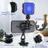 Leftfoto 1/4"-20 17 16 15 14 13 12 Metal Strong Magnetic Phone Stand with ARRI Locating Screw -Adjustable Foldable