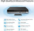 X W EI UNION 128G Home DVD Player TV CD Player Compact DVD Player Supports NTSC/PAL System with RCA Stable Outputs/USB