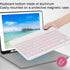 Bluetooth Keyboard and Mouse Combo - Ultra-Slim Portable Rechargeable Wireless Set for iPad/Mac OS, Android, Windows