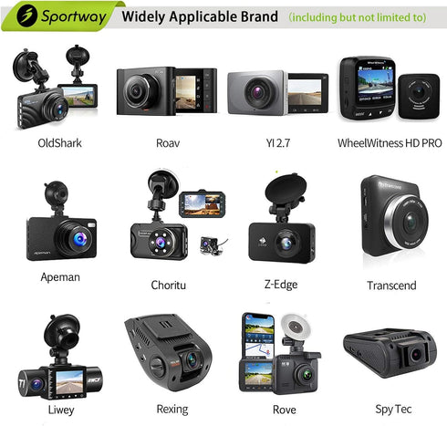S70 Dash Cam Mount, Mirror Dash Camera Holder with 6pcs Joints for Rove APEMAN CHORTAU Roav Nexar and More