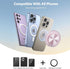 Baiwryxl Cell Phone Grip for Magnetic with Kickstand, Secure Hold for iPhone Magnetic Cases, Adjustable Foldable