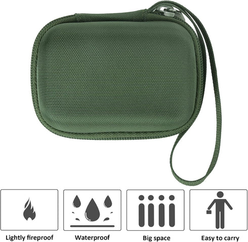 khanka Hard Case Replacement for Anker 45W Wall Charger, 5,000mAh 20W Portable Charger, Case Only (Green)