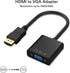 HDMI to VGA 1080P Adapter, HDMI Male to VGA Female with Audio for Laptop, PC, Desktop, TVbox, Xbox
