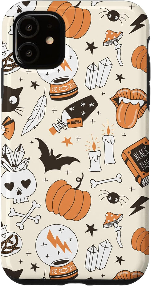 iPhone 11 Vintage Witchy Magical Crystals Case for Halloween 2023