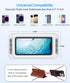 Waterproof Shower Phone Holder with 480° Rotation, Angle Adjustable, Fits Phones up to 7 Inches, White