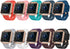 LEEFOX 10 Pack Compatible Fitbit Blaze Bands with Rose Gold Frame, Sport Silicone Replacement Strap for Large