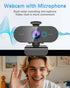 FWV 2K Webcam for PC Mac Laptop with Microphone,Full HD Web Cam for Streaming with Privacy Cover Sliders,USB C Web