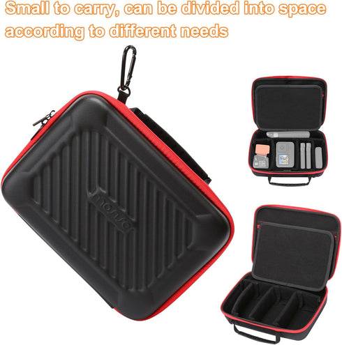 MOSISO Camera Case for GoPro Hero 12/11/10/9/8/7, Hard Travel Carrying Case with Handle & Snap Hook for Action Camera,
