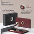 LUPA Legacy Compatible iPhone 11 Pro Wallet Case - Slim Flip Case with Credit Card Holder, Burgundy Faux Leather