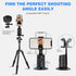 Rupital 360 Auto Face Tracking Tripod, Rotation Body Phone Camera Mount Smart Shooting Holder with Remote Selfie Stick