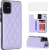 Asuwish Samsung Galaxy A71 5G Wallet Cover, Purple with Tempered Glass Screen Protector and Leather RFID Credit Card