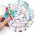 ZLWSD Stickers,50PCS Pack Kids Teens Airplane Aircraft Aesthetic Waterproof Laptop Adults Graffiti Decals for Water