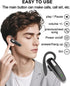 Headset V5.1, Bluetooth Wireless Hands-Free Earpiece with Noise Cancellation, Built-in Microphone for iPhone Android
