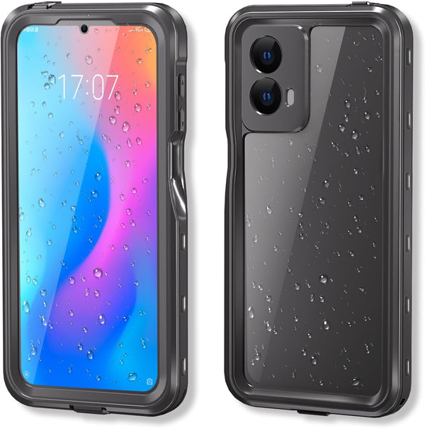 Motorola Moto G 5G 2024 Phone Case, Waterproof IP68 Certified Dustproof Shockproof with Built-in Screen Protector