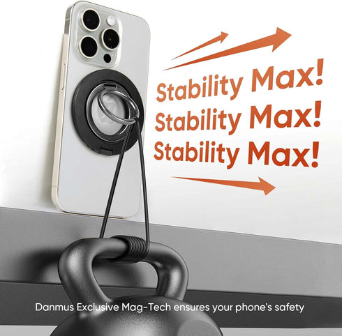 Magnetic Phone Grip for MagSafe, Two-Side Strong Magnetic Phone Ring Holder Compatible with iPhone 12 13 14 15 Series