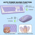 EDJO 2.4G Wireless Keyboard and Mouse Combo, Full-Size Silent Ergonomic Keyboard and Optical Mouse, Long Battery Life