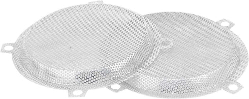 Chrome Batwing Fairings 5.25" Mesh Speaker Grills Cover for Harley Touring Electra Glide, Street Glide, Ultra Limited