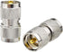 DHT Electronics RF Coaxial Coax Adapter, UHF Male to Male PL-259 Connector, Pack of 2