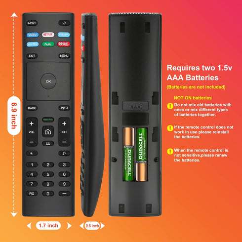 Gmatrix Universal Remote for Vizio Smart TV, Replacement for Smart-TV-Remote,for Vizio TVs(D/E/M/P/V-Series)