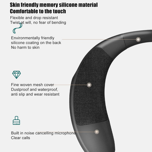 Neckband Speaker - Superior Sound Quality, Ergonomic Design, HD Hands-Free Call, Supports Memory Card