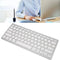 Mini Keyboard, Slim 78 Keys Portable White Computer Keyboard, Quiet Typing for iOS Systems (Korean)
