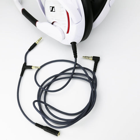 NewFantasia Replacement Audio Cable for Sennheiser GAME ONE, GAME ZERO, PC 373D, GSP 350, 2m/6.6ft