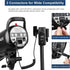 GODOX CT-16 Kit,433MHz 2 1 Wireless Radio Flash Trigger Receiver in Flash Transmitter and Receiver Compatible for Canon