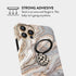 BURGA Stylish Metal Cell Phone Ring Stand Holder, Finger Grip Kickstand 360 Degree Rotation, Black Polka Dots Nude