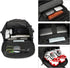 Backpack 4-Way Kalesi Gym Duffle Bag Waterproof with Shoes Compartment for travel Sport Hiking laptop (Black)