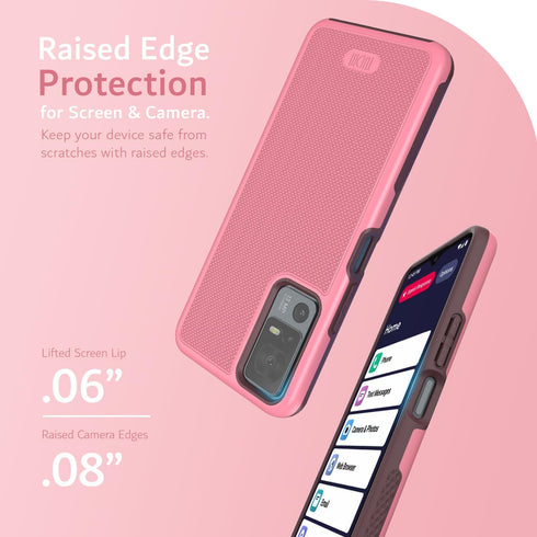 TUDIA MergeGrip Compatible with Lively Jitterbug Smart 4 Phone Case/TCL 40XL, Shockproof Slim Protection
